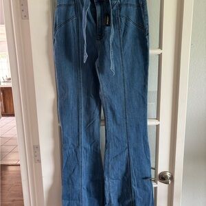 Express Blue Flare & Wide Leg Jeans